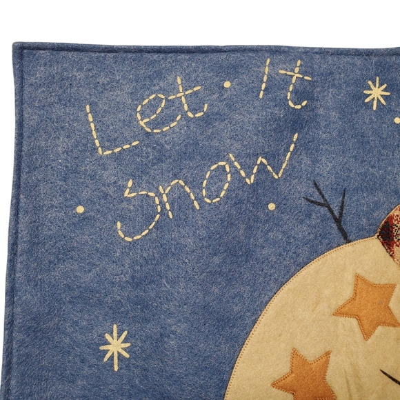 Let It Snow Kitchen Table Placemats Snowman /Farmhouse/Winter/Christmas - Picture 8 of 11